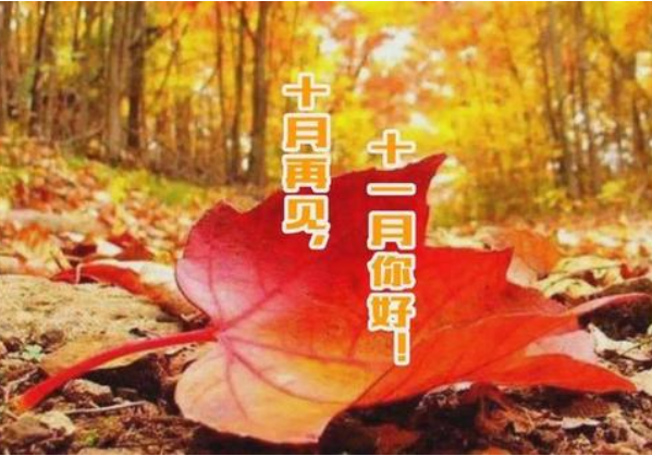 十月再見、十一月你好